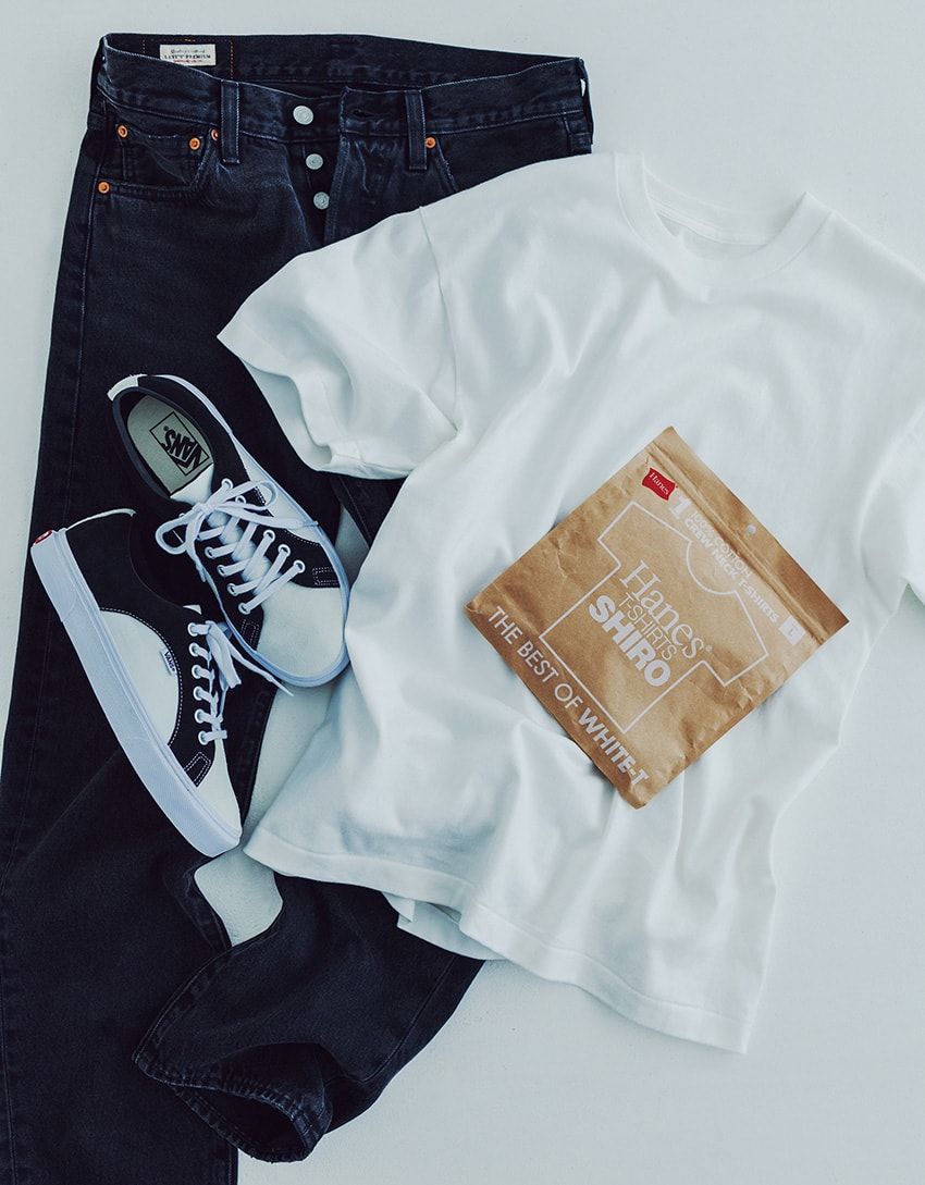 リーバイス「501」、ヘインズのTシャツ、ヴァンズのスニーカー。アップデートすべきド定番の推薦品 - 2枚目の画像