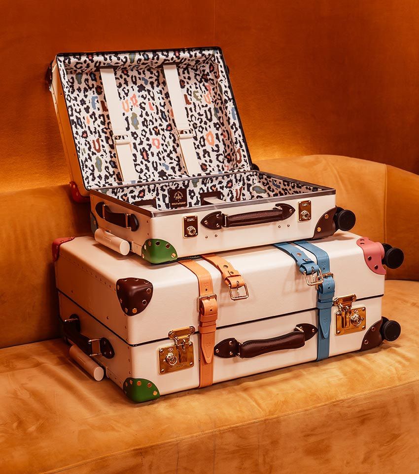 気分がアガるポップな色使いの「グローブ・トロッター」はゴルフ・ラ・フルールとのコラボ作 - 1枚目の画像