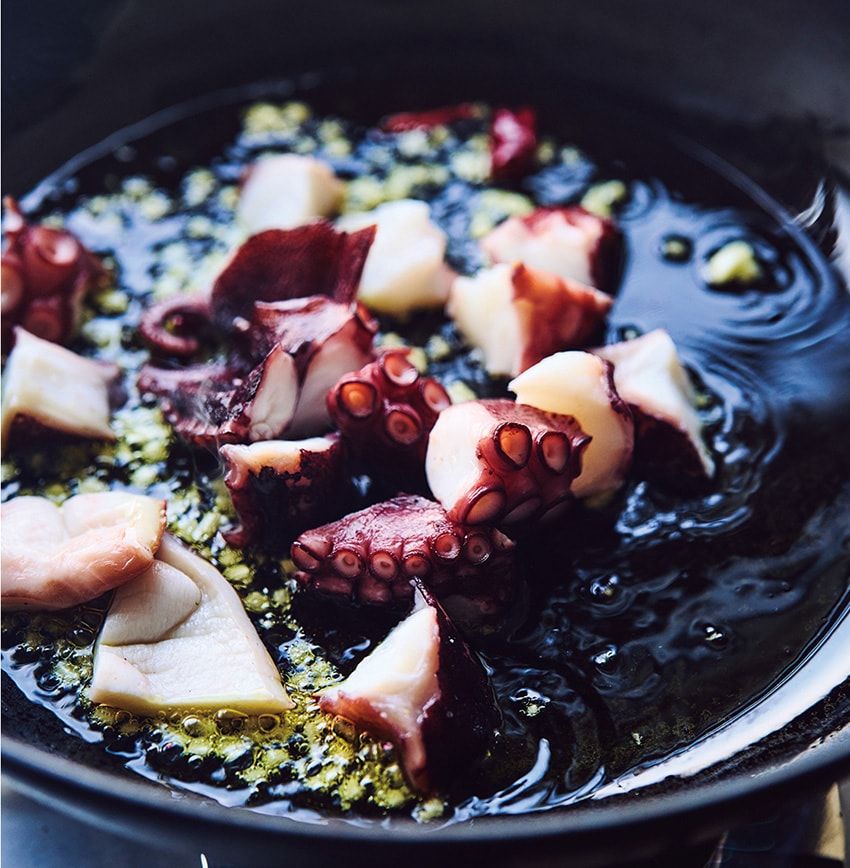 実山椒がピリリと効く！初夏にぴったりなマーシー流「たこのペペロンチーノ」レシピ - 1枚目の画像