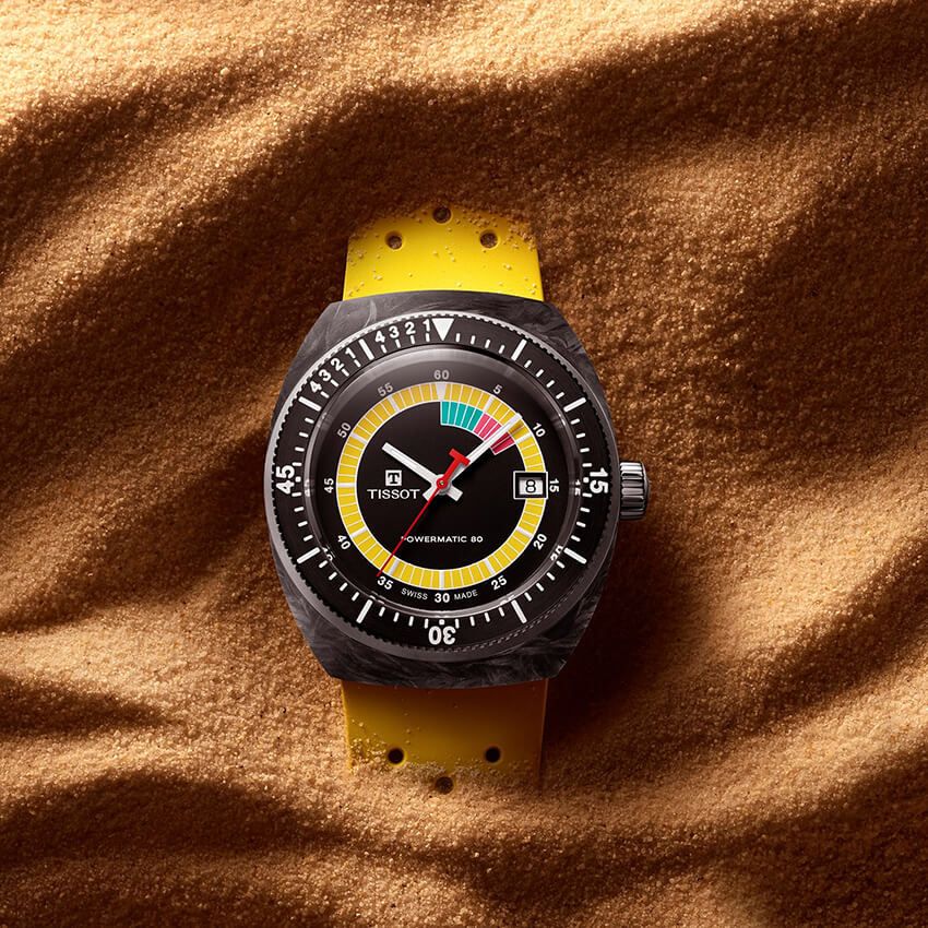 ティソのアイコン時計「シデラル」が復活。新素材でもレトロな顔つきは70年代当時のまま！ - 1枚目の画像