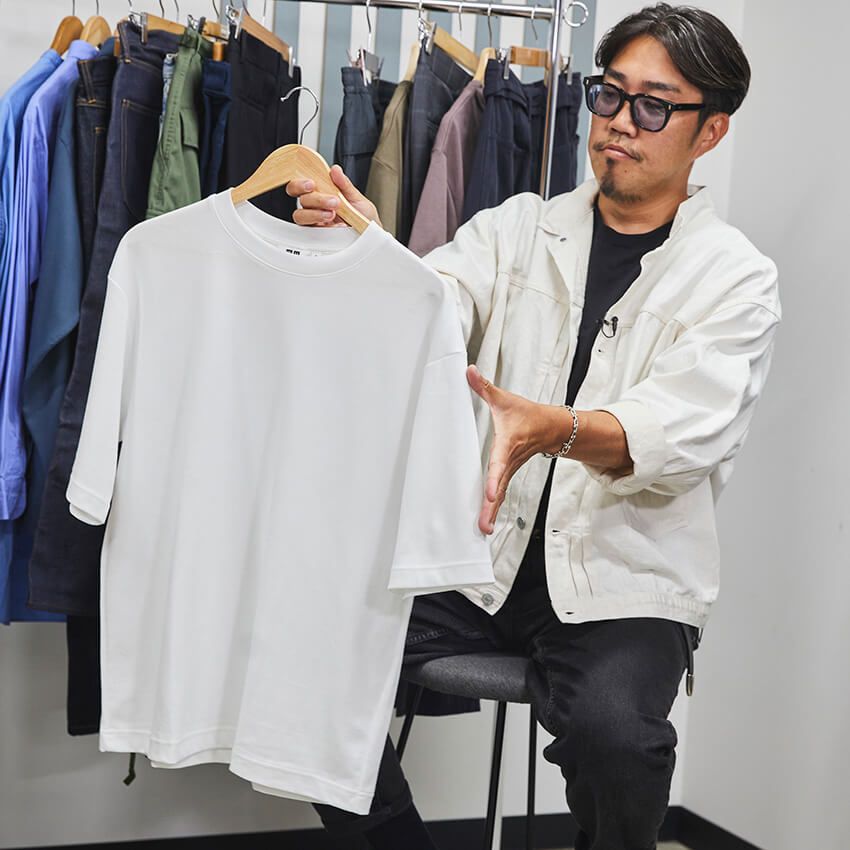ユニクロUで立証！ 身長別・Tシャツを大人っぽく着るためのコツをスタイリストが解説 - 11枚目の画像