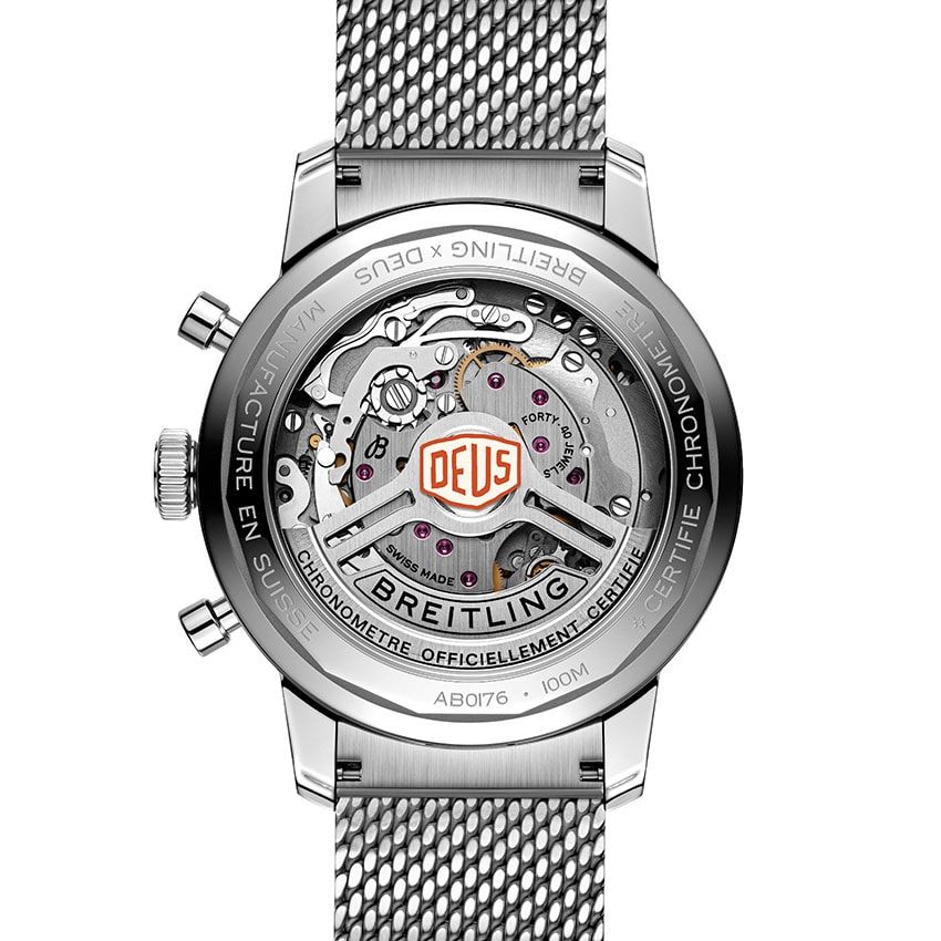 「デウス×ブライトリング」最新作の“トップタイム”はブラック！ 自社キャリバーも搭載 - 10枚目の画像