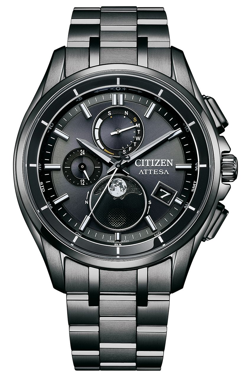 アナログ式光発電腕時計で世界初！「シチズン アテッサ」の新作はムーンフェイズに月齢を自動表示 - 4枚目の画像