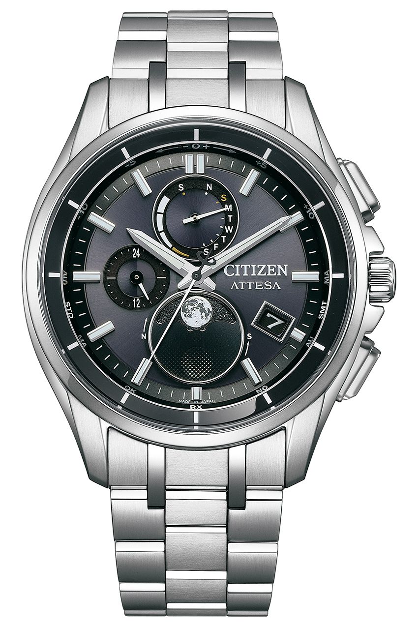 アナログ式光発電腕時計で世界初！「シチズン アテッサ」の新作はムーンフェイズに月齢を自動表示 - 2枚目の画像