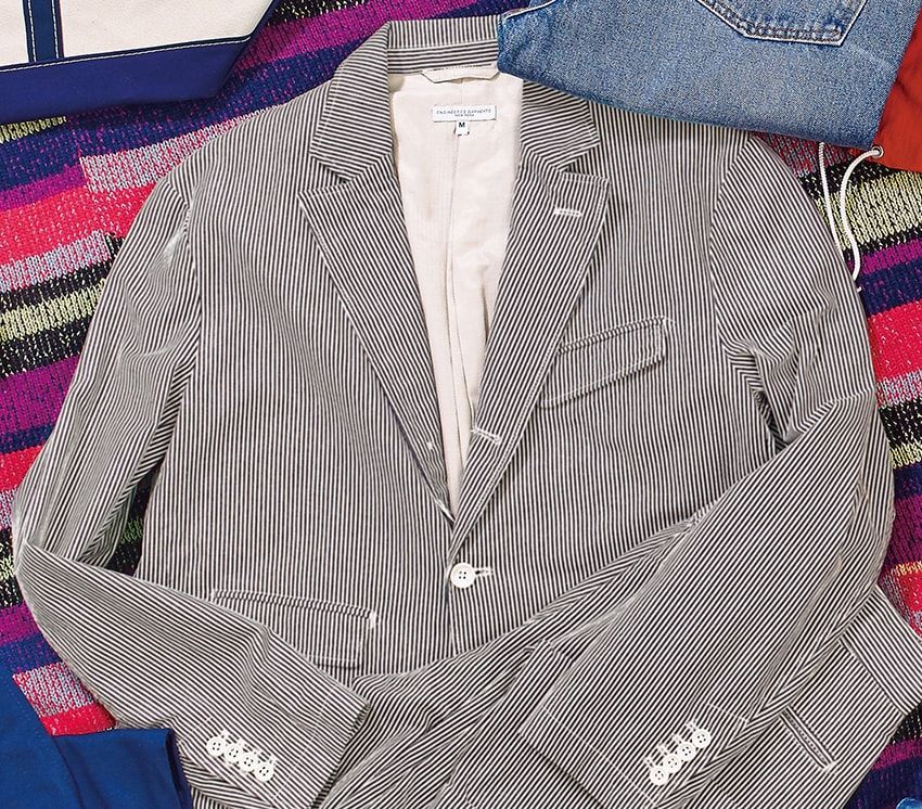 ジャケット6万4900円、パンツ 3万8500円/ともにエンジニアド ガーメンツ 03-6419-1798