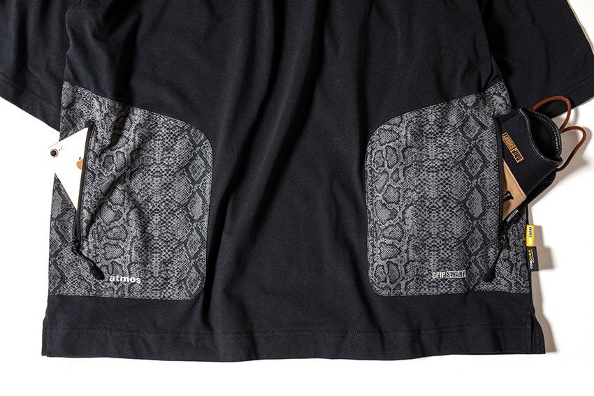 今夏の「アトモス×グリップスワニー」は、大胆なパイソン柄のTシャツ、ショーツ、ハットの3型 - 18枚目の画像