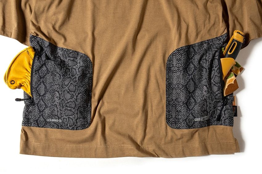 今夏の「アトモス×グリップスワニー」は、大胆なパイソン柄のTシャツ、ショーツ、ハットの3型 - 40枚目の画像