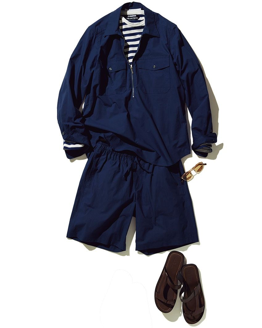 青色ショーツの“濃度別”スタイルガイド。濃い＝シックで都会的、薄い＝カジュアルで海っぽいが方程式 - 4枚目の画像