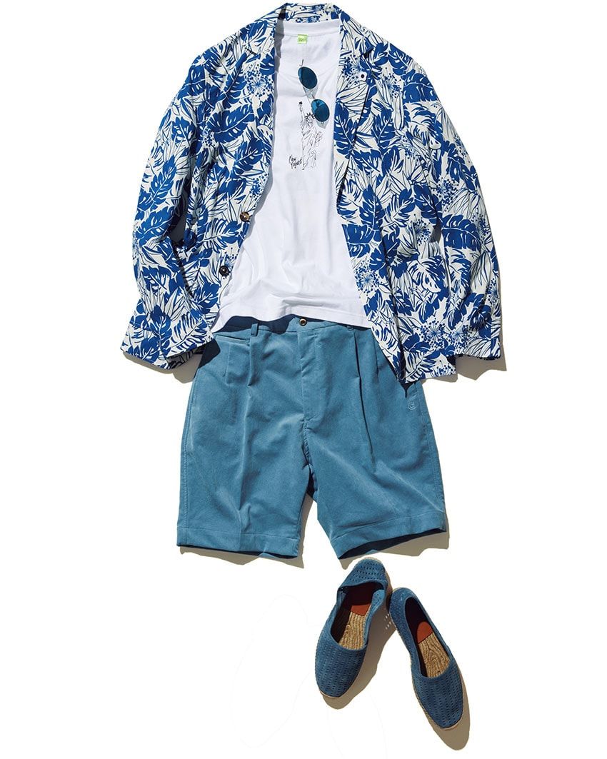 青色ショーツの“濃度別”スタイルガイド。濃い＝シックで都会的、薄い＝カジュアルで海っぽいが方程式 - 6枚目の画像