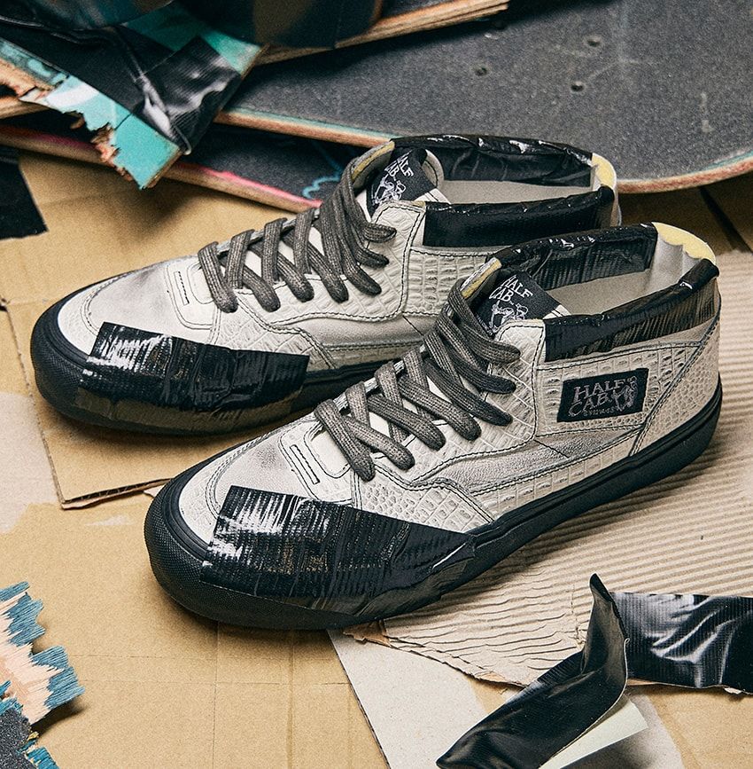 ヤバい「ヴァンズ」登場！ レザーで表現したオーリー跡の補修テープがコアなファンにドンズバ！ - 8枚目の画像