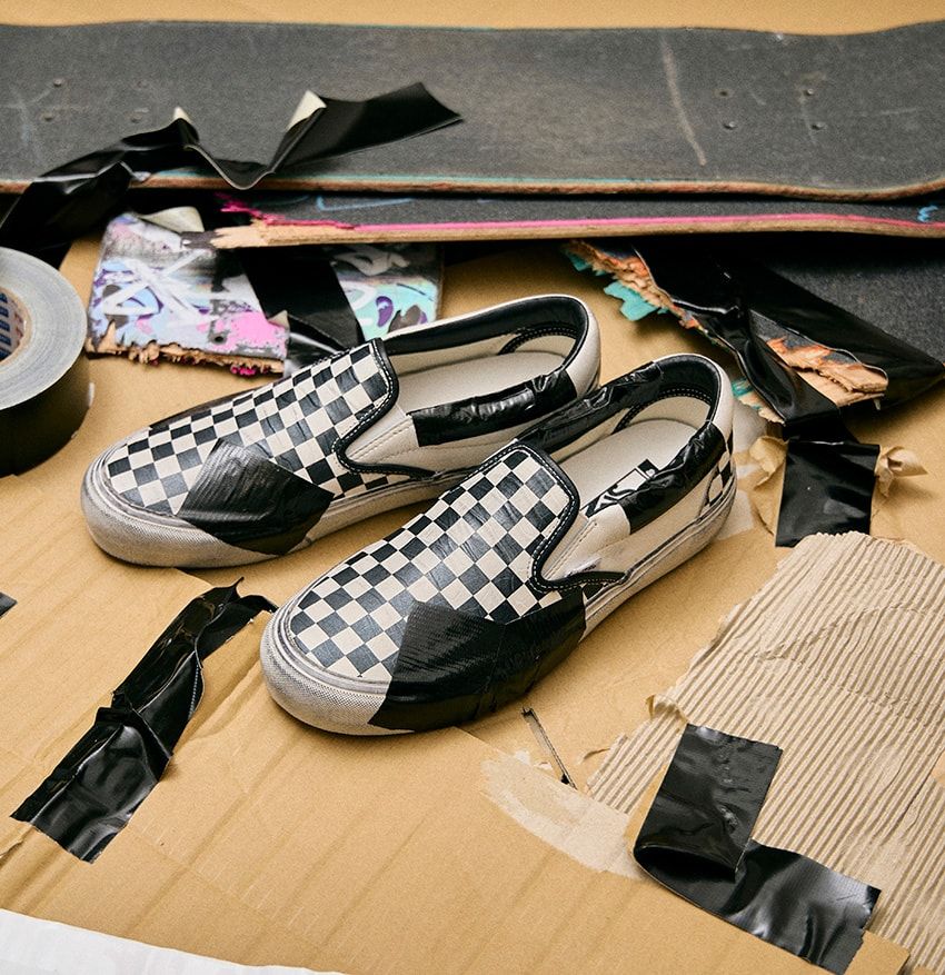 ヤバい「ヴァンズ」登場！ レザーで表現したオーリー跡の補修テープがコアなファンにドンズバ！ - 5枚目の画像