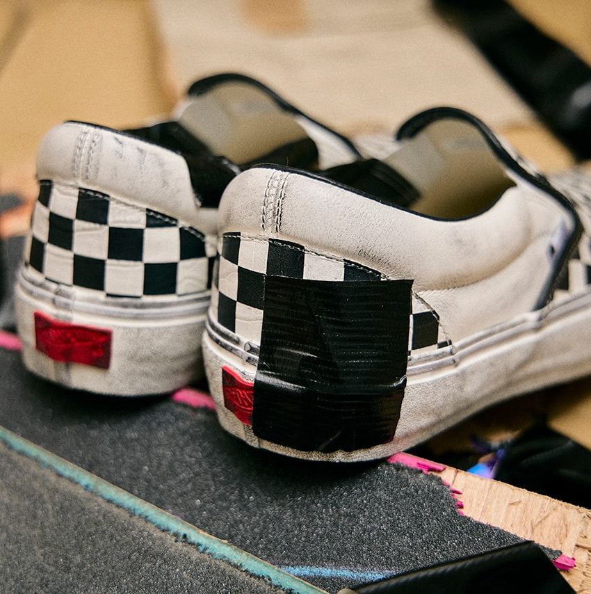 ヤバい「ヴァンズ」登場！ レザーで表現したオーリー跡の補修テープがコアなファンにドンズバ！ - 6枚目の画像