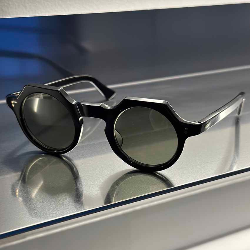 フレンチフレーム　ヴィンテージ　サングラス　ラウンド French vintage フレンチ・ヴィンテージ セルロイド製サングラス