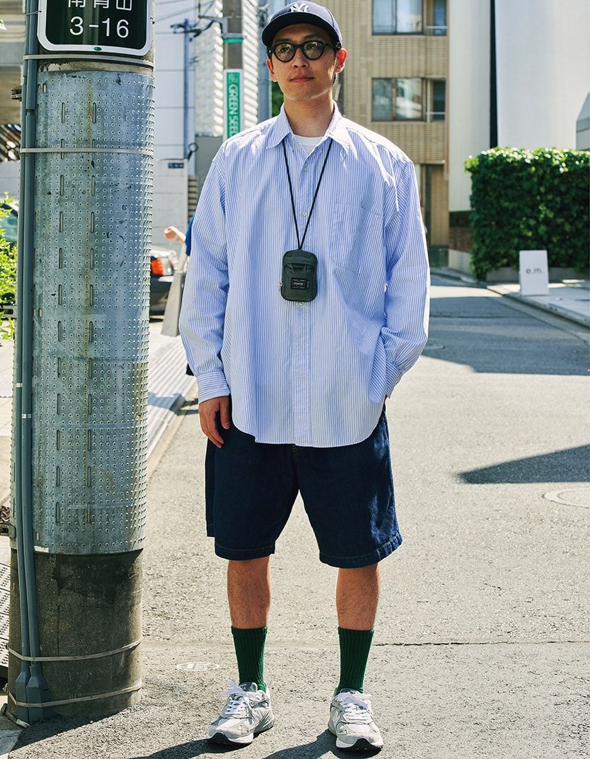 大人見えする“カーゴショーツ”スタイル2例。適度なボリューム感が着こなしのポイント！ - 1枚目の画像