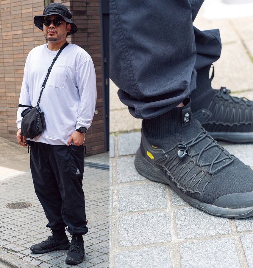 ワイドパンツは絞ってナンボ！ シルエットに抑揚をつけるお洒落上級者をキャッチ - 4枚目の画像