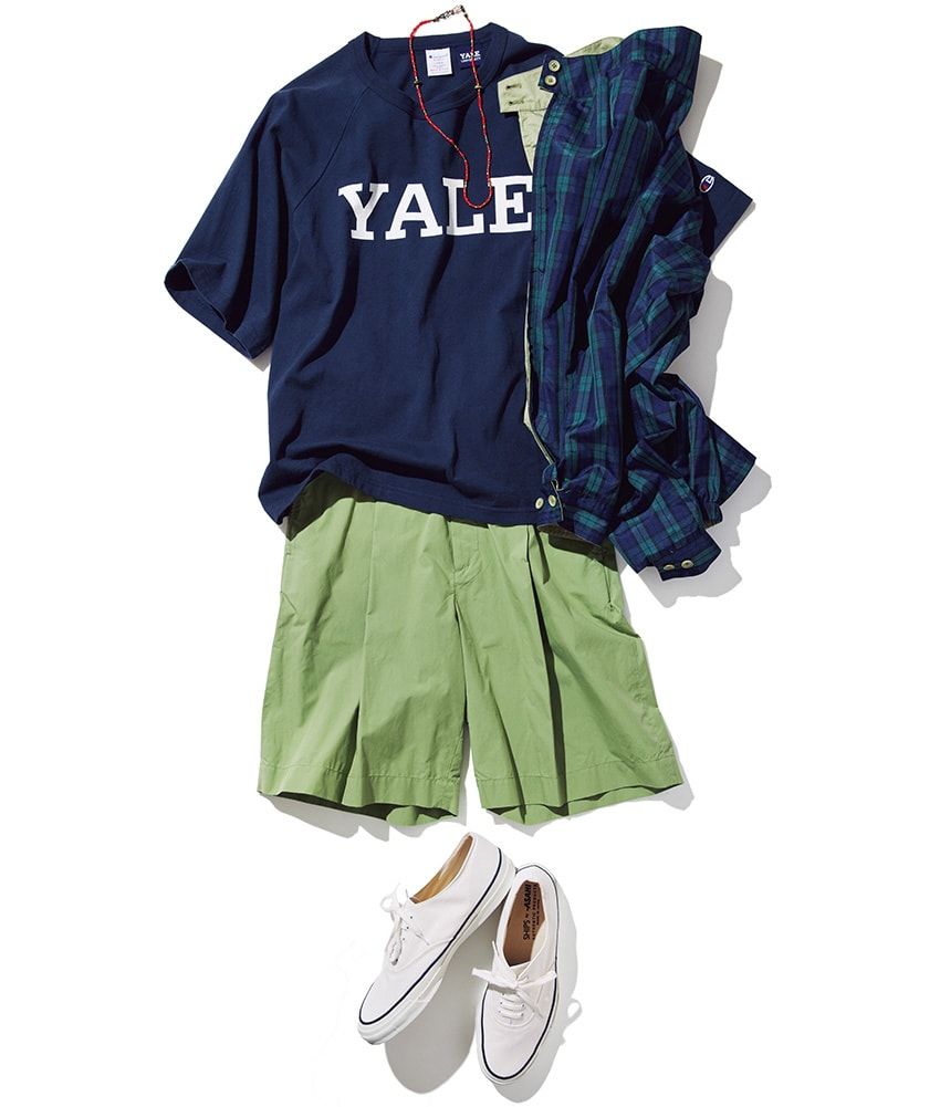 “ブルーTシャツ”×王道カラーでスタイリングした6つの例解！青の可能性を広げる配色術 - 2枚目の画像