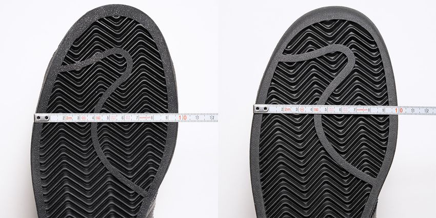 アディダス「スーパースター」がデカくなった！と聞いてXLGの全パーツをメジャーで測った結果 - 10枚目の画像
