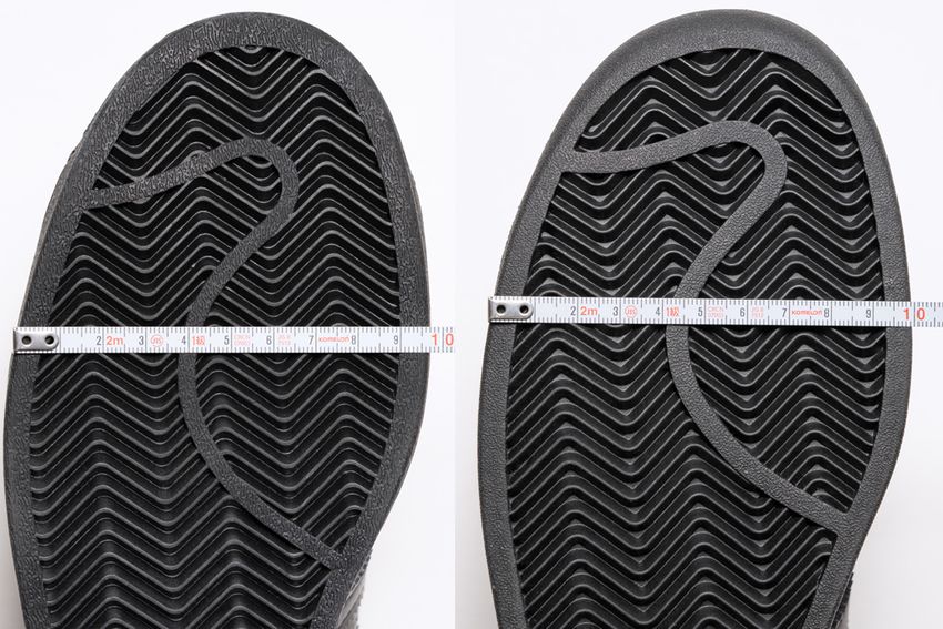 アディダス「スーパースター」がデカくなった！と聞いてXLGの全パーツをメジャーで測った結果 - 5枚目の画像