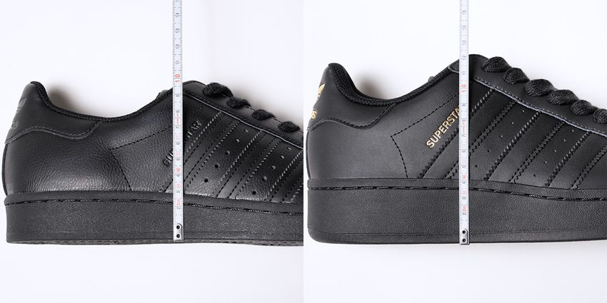 アディダス「スーパースター」がデカくなった！と聞いてXLGの全パーツをメジャーで測った結果 - 8枚目の画像