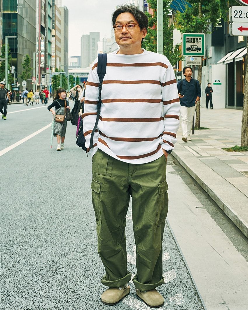 太めの“軍パン”の着こなしサンプル。街角スナップで見つけた、真似したい7名のスタイル - 2枚目の画像