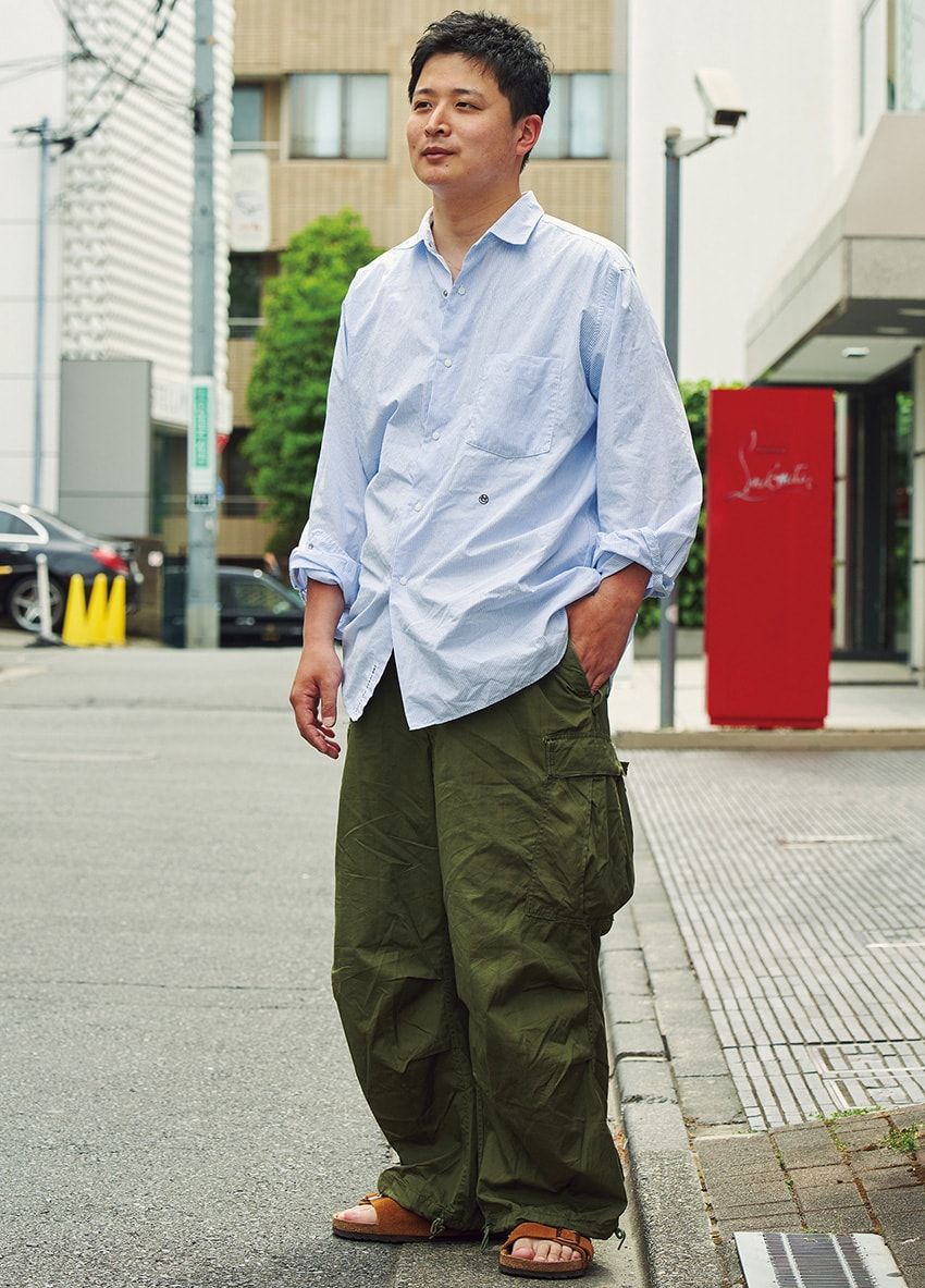 太めの“軍パン”の着こなしサンプル。街角スナップで見つけた、真似したい7名のスタイル - 3枚目の画像