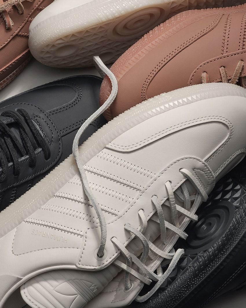 “ファレルコラボ”のアディダス「サンバ」はシックなワントーン。シューレースもエコレザーで - 2枚目の画像