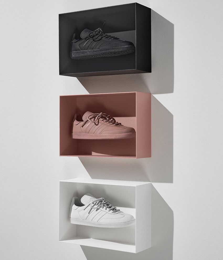 “ファレルコラボ”のアディダス「サンバ」はシックなワントーン。シューレースもエコレザーで - 5枚目の画像