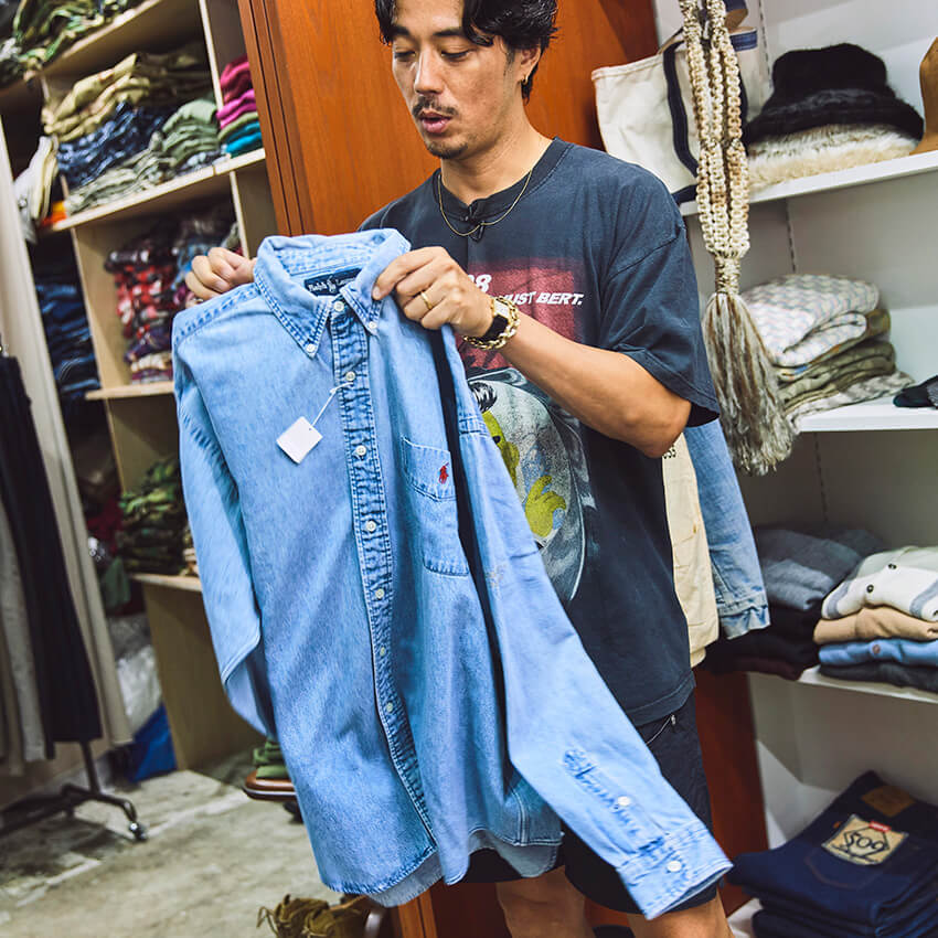 デザイナー鈴木真悟が選ぶ古着シャツ。狙い目はラルフとミリタリー