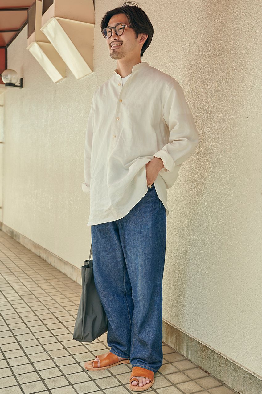 【大人のレザーサンダル】カジュアルなのに上品！ 上級者10人の愛用モデルと着こなし術 - 9枚目の画像