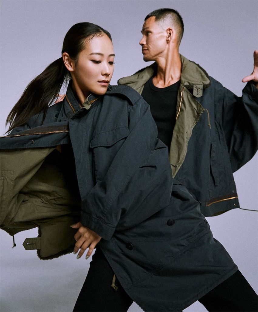 表裏＆逆さまでも着られるミリタリーアウター。名門アルファの傑作が「ビューティフルピープル」によって4変化 - 9枚目の画像