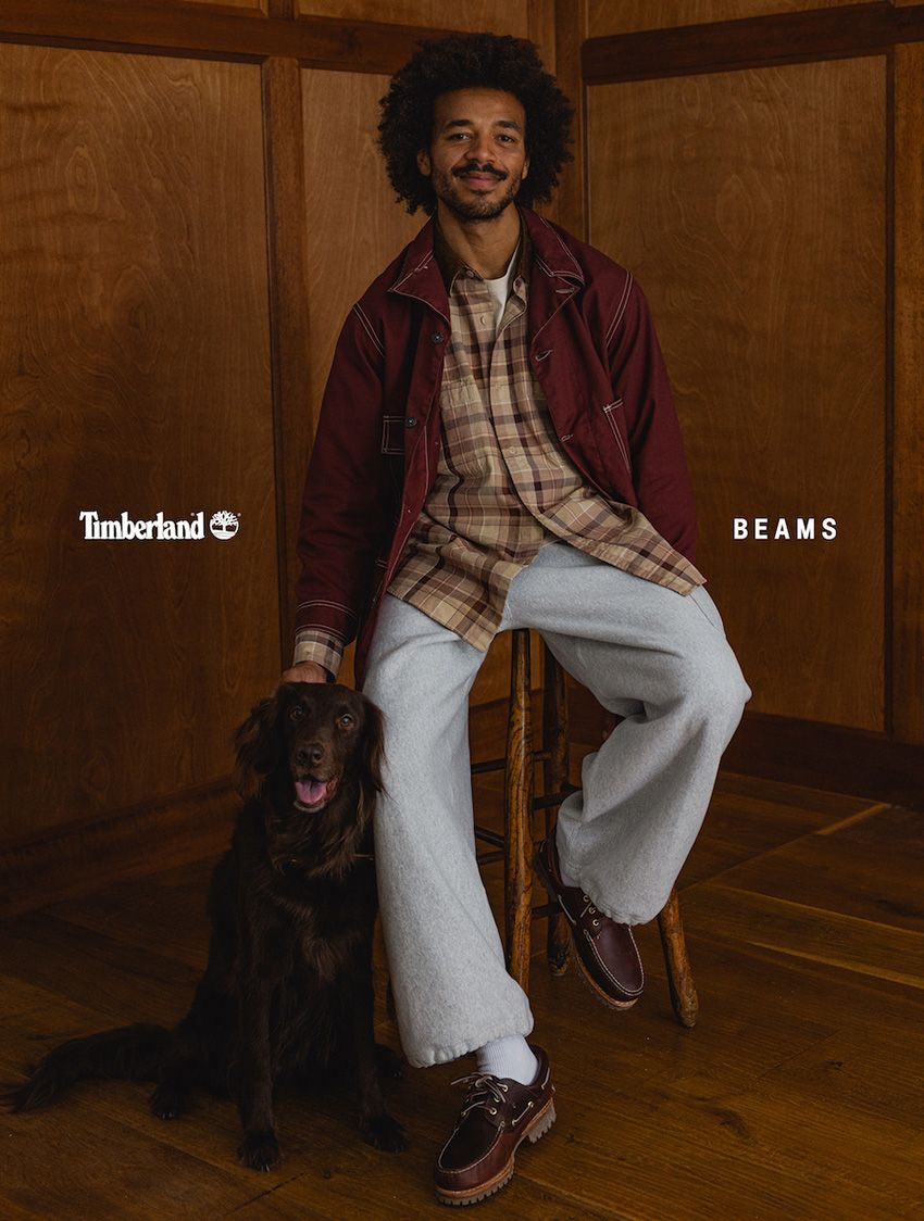 「ビームス」が“スリーアイ”を初別注！ ティンバーランドの定番カラーをクレイジーパターンで！ - 1枚目の画像