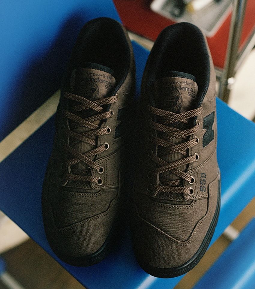 ヴィンテージ風のニューバランス「550」。最新コラボ作は“ひび割れしたNロゴ“がポイント！ - 23枚目の画像
