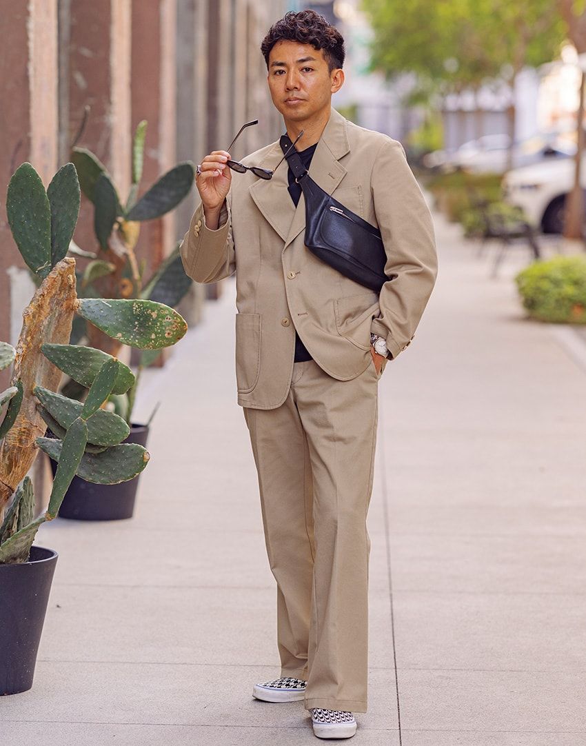 ピース綾部祐二さんをLAでパパラッチ！ ディッキーズを品良く着こなす現地トレンドに乗っていた - 7枚目の画像