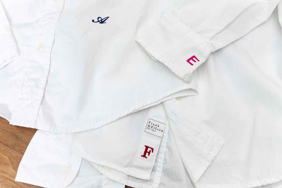 ◆フランクアンドアイリーン シャツ 千駄ヶ谷限定モデル ゴールドハート刺繍 S ◇フランクアンドアイリーン シャツ 千駄ヶ谷限定モデル ゴールド