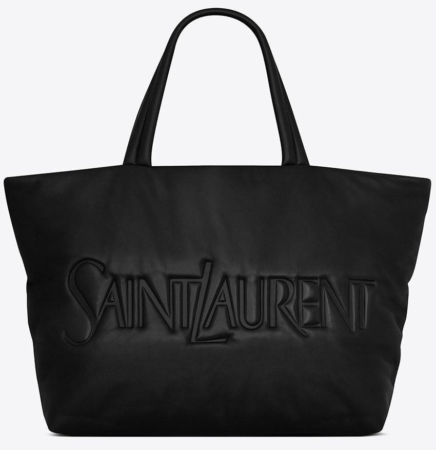 クチュール時代のロゴが輝くサンローラン新作トート。レザーはアイテム保護にもなる中綿入り！ - 2枚目の画像