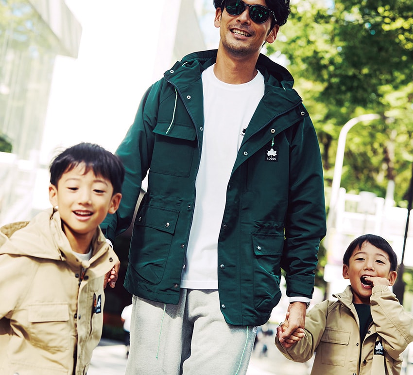 新登場！ 家族の笑顔が連鎖する「ロゴス」のボーダーレスウェア