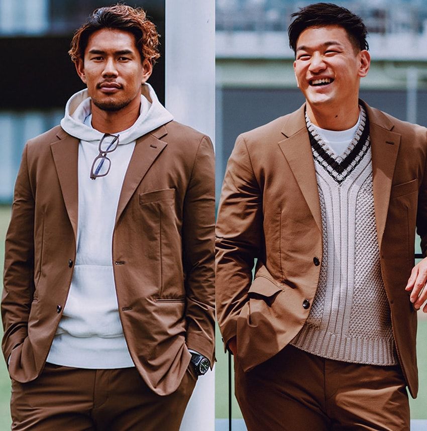 日本代表・山中亮平 選手も登場。人気ラグビーチーム「コベルコ神戸スティーラーズ」主力選手も気分は着流し！ - 2枚目の画像