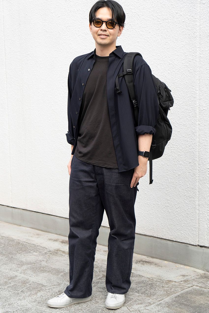 【20〜40代のブラックコーデ】黒くても重く見えない着こなしのコツを8人のスナップで - 7枚目の画像