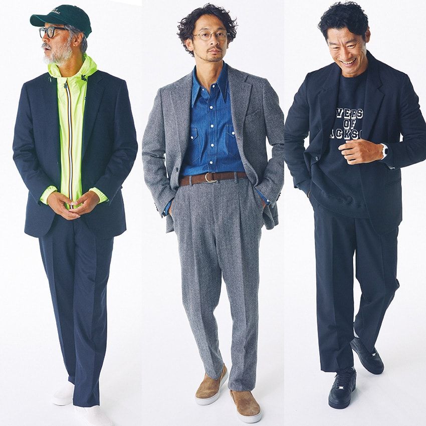 スーツを着流すときのVゾーンの作り方。海外セレブを参考にしたら、頼れるのはアメカジだった - 1枚目の画像