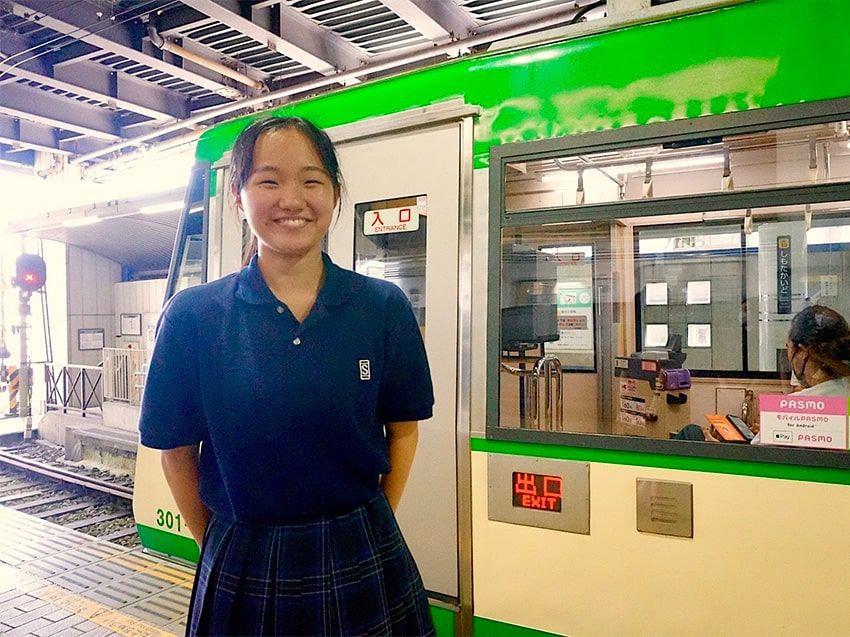 「SDGs部」部員、貸切列車に乗り込む前に