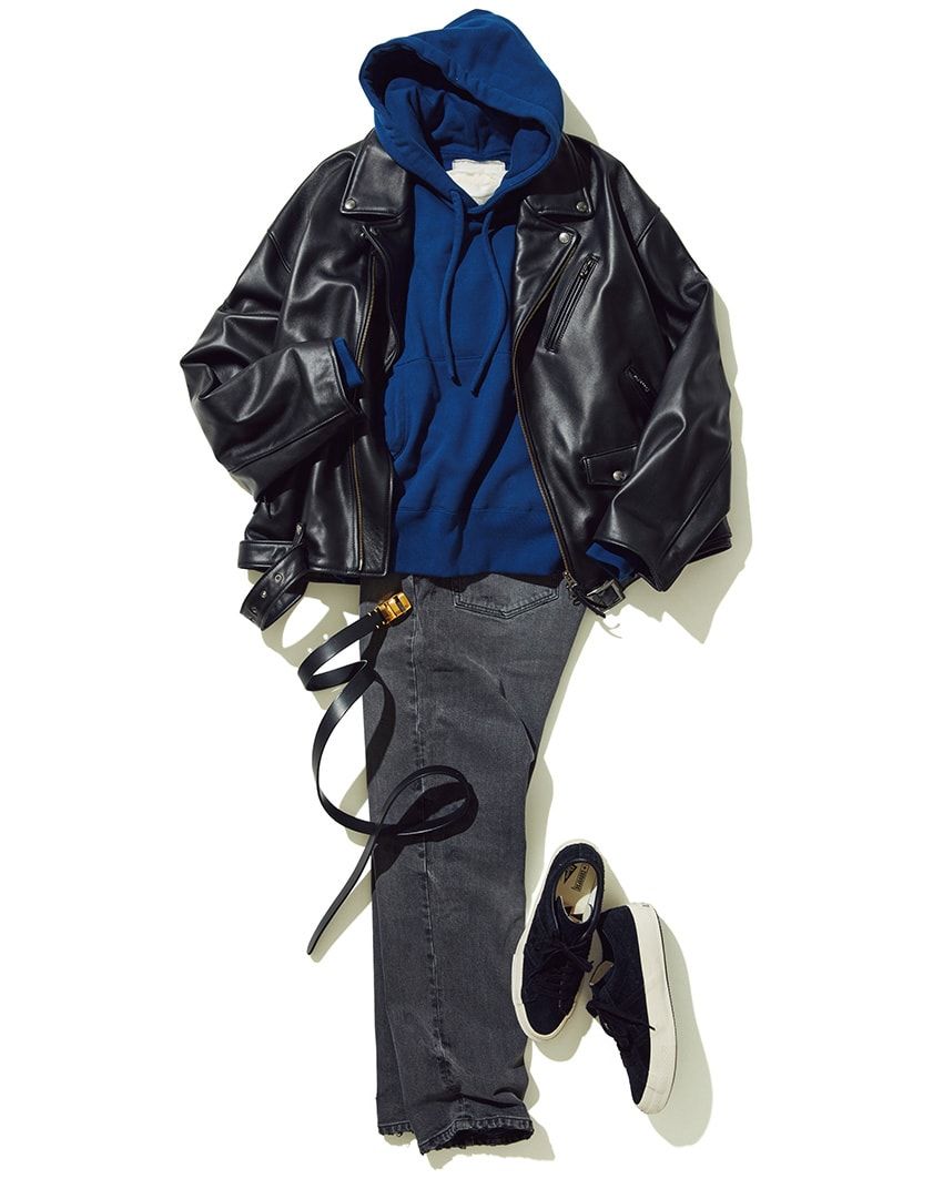 実例6スタイルで解説！“ブルーパーカ”があれば秋冬の重ね着だってうまくいく - 7枚目の画像