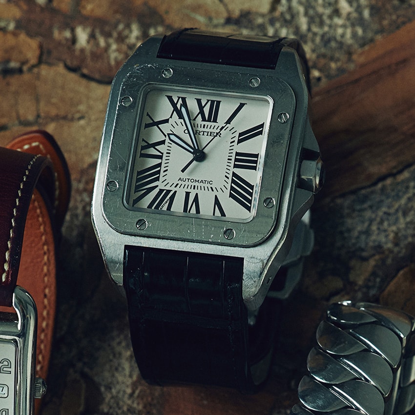 デザート好きさん専用　カルティエ　腕時計 カルティエ CARTIER タンクシノワーズ 腕時計 18金 K18ピンク