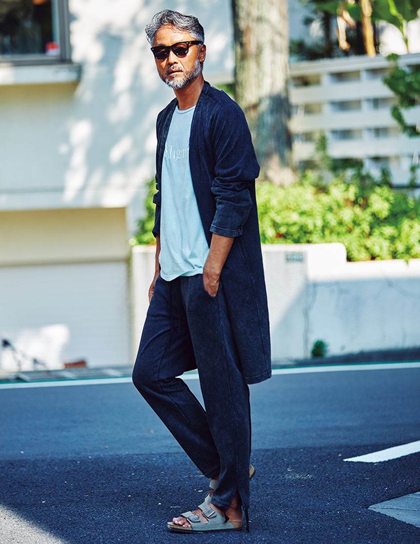 種市 暁のゆる〜り「大人リラックス」コーデ6選！セットアップ、ロンT、スウェットetc. - 6枚目の画像