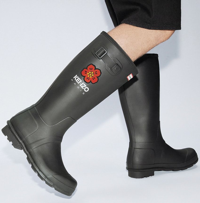 「KENZO×HUNTER」コラボ全4型。ボケフラワーをあしらったウェリントンブーツも復活！ - 4枚目の画像