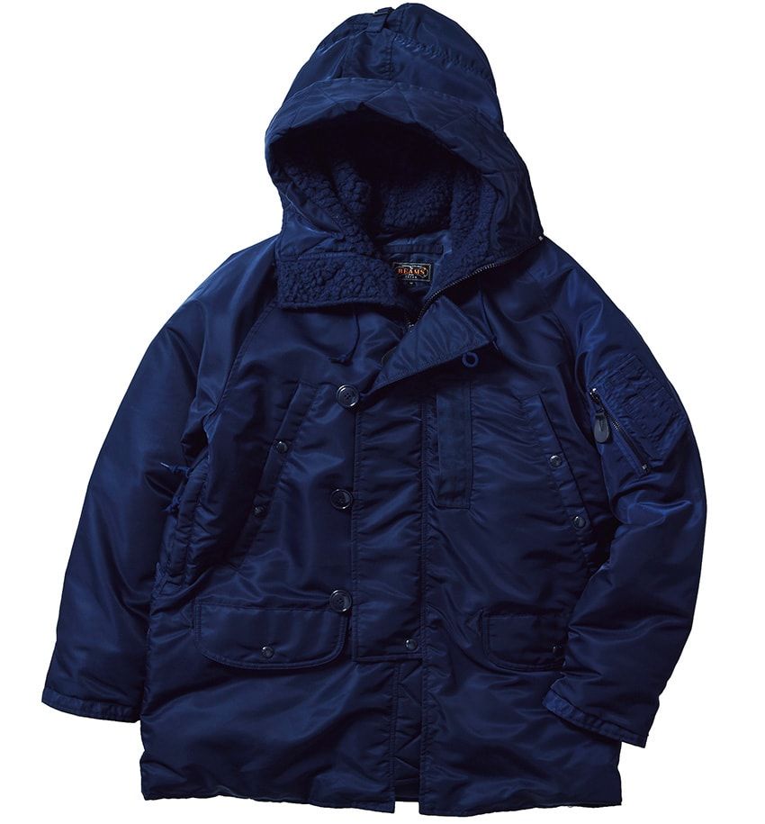 気温10度くらいまでは頼りたい7着。ミリタリーウェアのコテコテ感を中和するネイビーアウター - 5枚目の画像