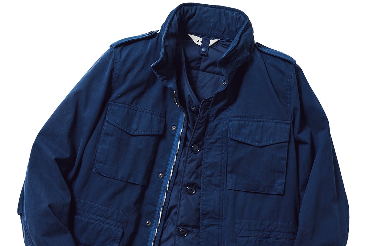 美品 LANDS'END M-65 フィールドジャケット ヴィンテージ L青 main_image_99d5f2c769e5b06d2e9