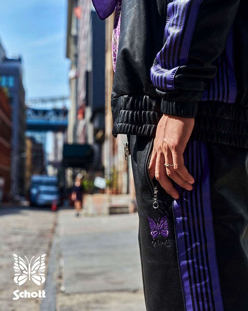 「ニードルズ」レザー製トラックスーツは「ショット」とのコラボ作で本日発売開始 - 5枚目の画像