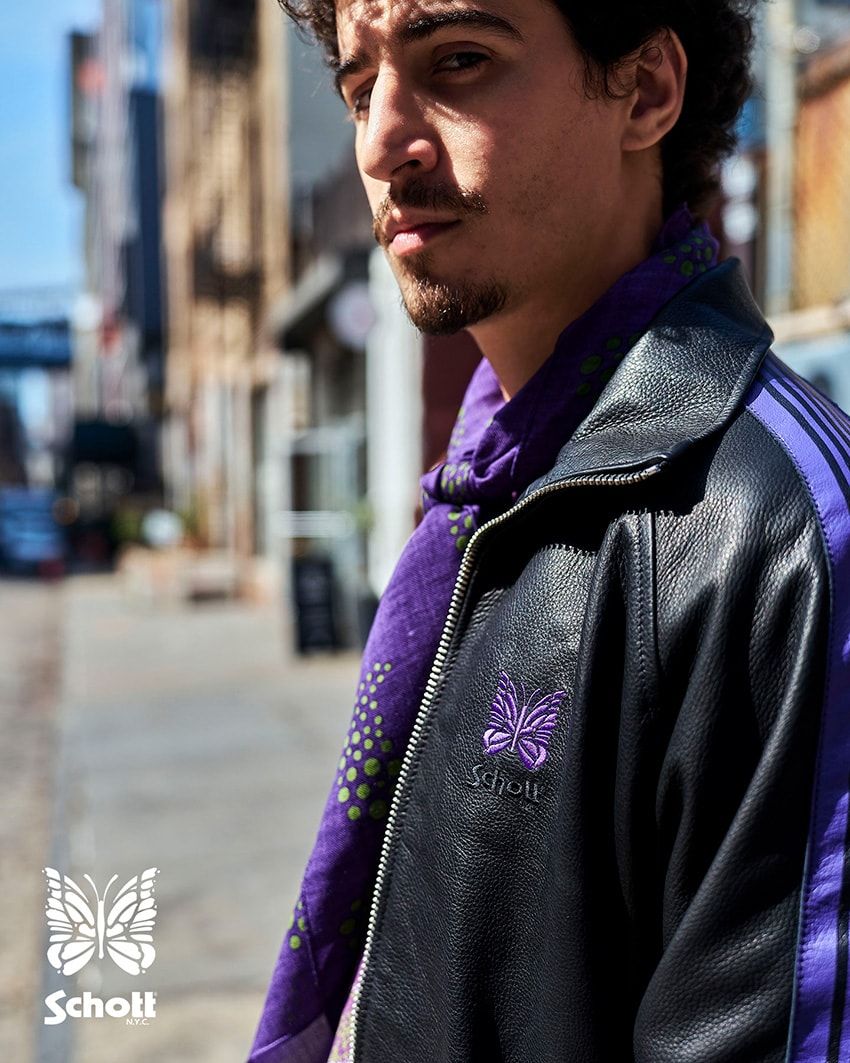 「ニードルズ」レザー製トラックスーツは「ショット」とのコラボ作で本日発売開始 - 3枚目の画像