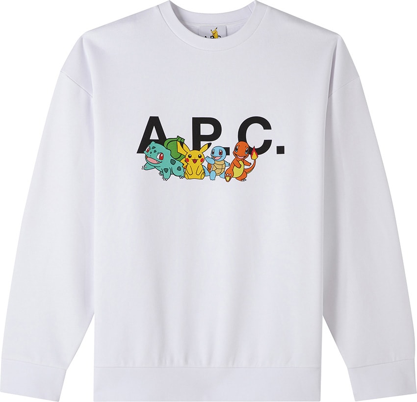 最終価格　A.P.C　ポケモン　コラボ　キッズTシャツ A.P.C.ロゴでポケモンが遊ぶスペシャルコラボは、キッズ展開も