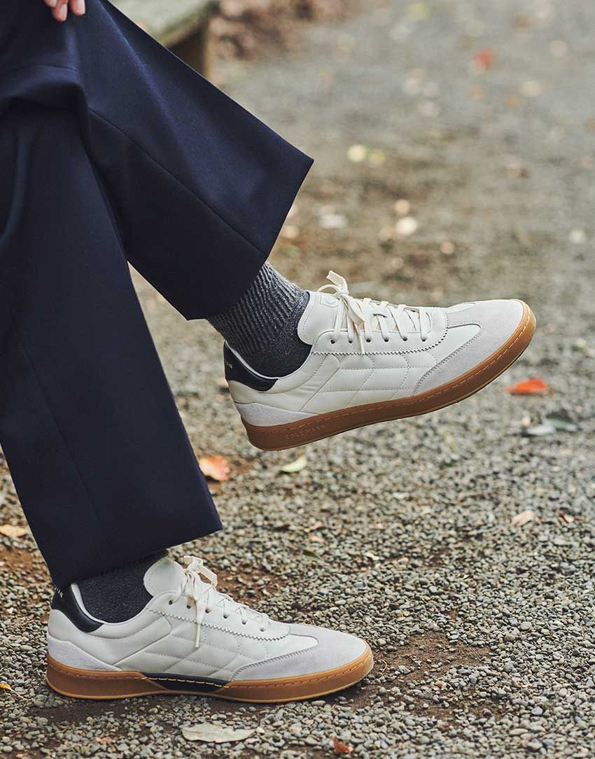 スナップで立証！「コール ハーン」新作シューズが、“着流しスーツ”に好相性なワケ - 1枚目の画像